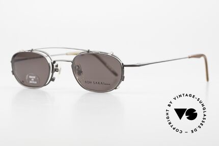 Koh Sakai KS9716 Vintage Unisex Brille 90er, 1997 in Los Angeles designed & in Sabae (JP) produziert, Passend für Herren und Damen
