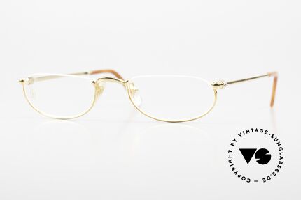 Cartier Demi Lune 2000 Ovale Luxus Lesebrille Gold Details