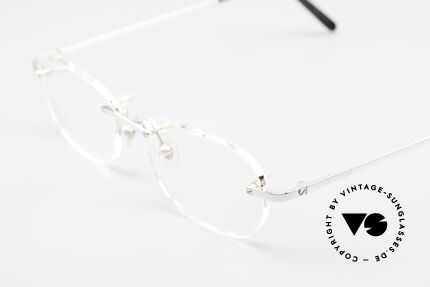 Cartier T-Eye Rimless Randlose Platin Fassung, Titanium-Fassung mit edler Platin-Legierung, Passend für Herren und Damen
