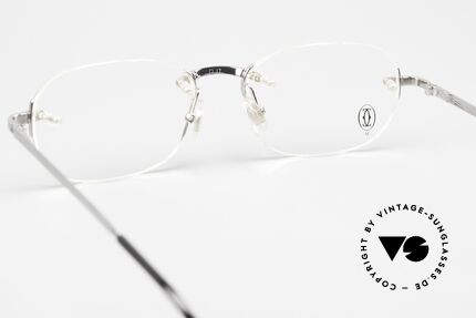 Cartier T-Eye Rimless Titanium Brille Randlos, Glasgröße (gleitsichtfähig) ist ggf. veränderbar, Passend für Herren und Damen