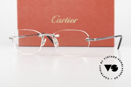 Cartier T-Eye Rimless Titanium Brille Randlos, Größe: medium, Passend für Herren und Damen