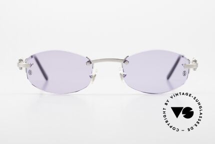Cartier Meltem Luxus Sonnenbrille Randlos, unisex Sonnenbrille Gr. 50/21; 135mm Bügel, Passend für Herren und Damen