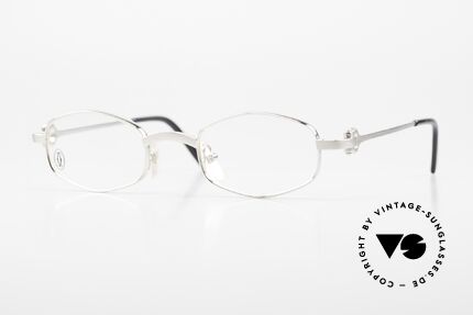 Cartier Ginger Luxus Brille Platin Gebürstet Details