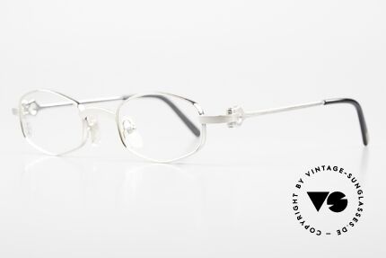 Cartier Ginger Luxus Brille Platin Gebürstet, gebürstete Platin-Legierung; entsprechend wertig!, Passend für Herren und Damen