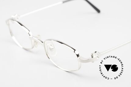 Cartier Ginger Luxus Brille Platin Gebürstet, orig. Cartier Katalog Referenz-Nummer: T8100425, Passend für Herren und Damen