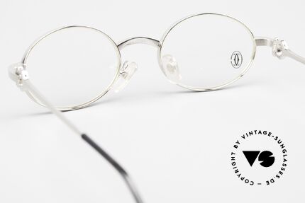 Cartier Spider Luxus Brille Platin Gebürstet, die Glashöhe ist 34mm (somit auch gleitsichtfähig), Passend für Herren und Damen