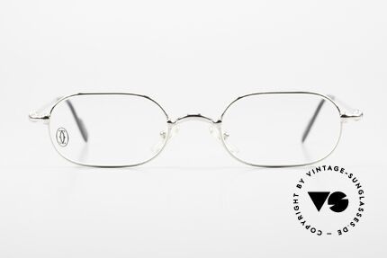Cartier Orfy Platin Plattierte Vintage Brille, ORFY = Modell aus der Cartier 'Thin Rim' Collection, Passend für Herren und Damen