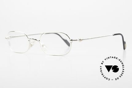 Cartier Orfy Platin Plattierte Vintage Brille, leichter flexibler Rahmen für höchsten Tragekomfort, Passend für Herren und Damen
