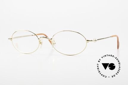 Cartier Filao - M Ovale 90er Brille Vergoldet Details
