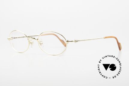 Cartier Filao Ovale 90er Brille Vergoldet, teure Luxus-Brille; Fassung ist 22kt VERGOLDET, Passend für Herren und Damen