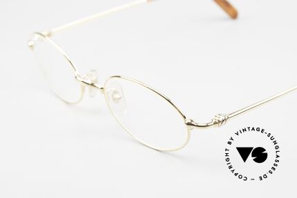 Cartier Filao Ovale 90er Brille Vergoldet, ungetragene vintage Brille mit Box & Verpackung, Passend für Herren und Damen