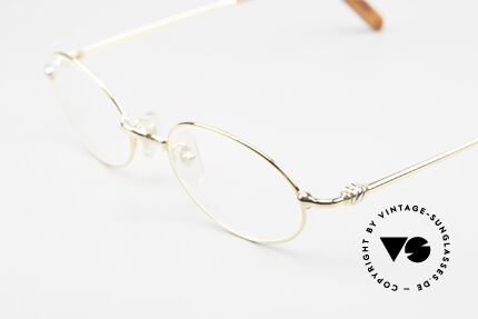 Cartier Filao - M Ovale 90er Brille Vergoldet, ungetragene vintage Brille mit Box & Verpackung, Passend für Herren und Damen