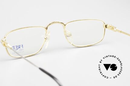 Fred Demi Lune - S Halbmond Luxus Lesebrille, Nicht retro; sondern ein kostbares altes vintage Original, Passend für Herren und Damen