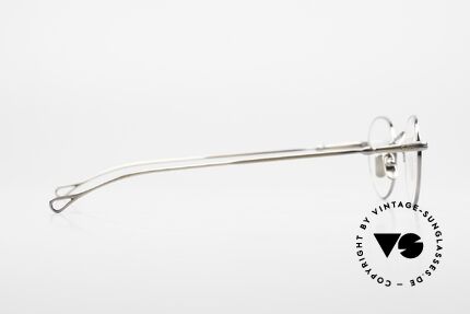 Lunor V 108 Vintage Brille In Antik Metall, natürlich ungetragen und mit den Titan-Nasenpads, Passend für Herren