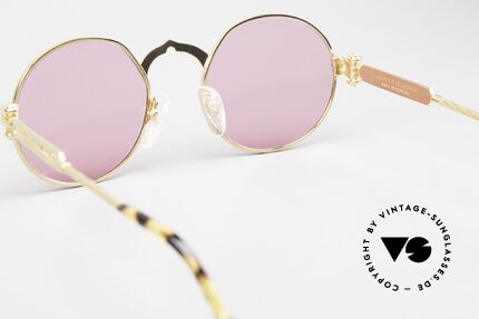 Philippe Charriol 92CPT Luxus Insider Sonnenbrille 80er, ungetragene Charriol Rarität mit pinken Gläsern, Passend für Herren und Damen