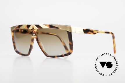 Alpina G81 Sonnenbrille 24kt Vergoldet, außergewöhnliches Brillendesign in Farbe und Form, Passend für Herren und Damen