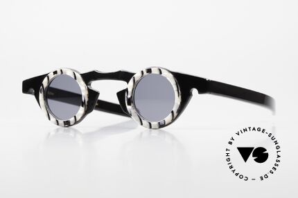 Vidocq Les Halles Runde Vintage Brille 1980er Details