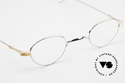 Lunor II 03 XS Kleine Unisex Brille Bicolor, altes, ungetragenes LUNOR Original mit dem W-Steg, Passend für Herren und Damen