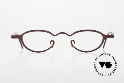 Theo Belgium Pipo Schöne Damenbrille Von 2001, eine kunstvolle vintage Brille; Größe 38/24, 135, Passend für Damen
