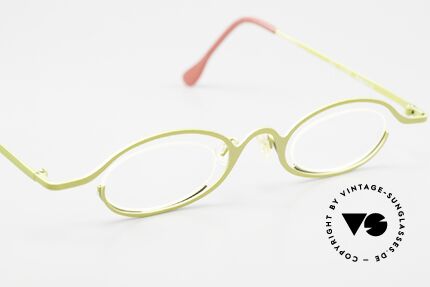Theo Belgium Resso Schöne Damenbrille Minzgrün, ungetragene Kunstbrille für die, die sich trauen!, Passend für Damen