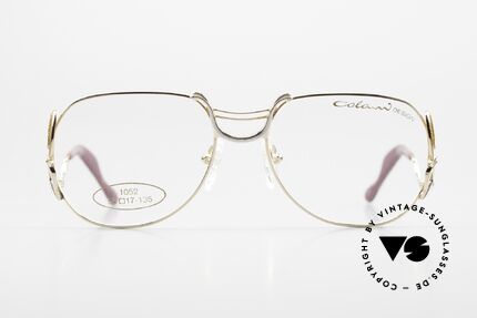 Colani 1052 80er Brille Mit Glitzer Effekt, stabiler Metall-Rahmen in absoluter Spitzen-Qualität, Passend für Damen