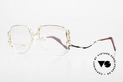 Colani 1052 80er Brille Mit Glitzer Effekt, spektakuläre Form & Bügel: unverwechselbar Colani, Passend für Damen