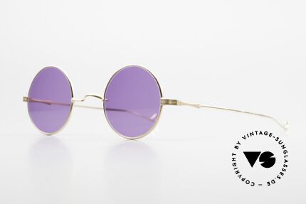 Lunor II 23 Limited Edition Matt Gold, kreisrunde Rahmenform (in M Gr. 42mm) mit W-Steg, Passend für Herren und Damen