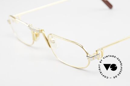 Cartier Demi Lune Santos 80er Lesebrille Seltene Größe, limitierte Edition in 50-26, 145 (etwas breiter & länger), Passend für Herren