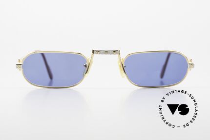 Cartier Demi Lune Santos Ultra Seltene Lesebrille 80er, wurde 1987 veröffentlicht und dann bis 1997 produziert, Passend für Herren