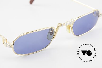Cartier Demi Lune Santos Ultra Seltene Lesebrille 80er, 2nd hand im neuwertigen Zustand (neue Sonnengläser), Passend für Herren