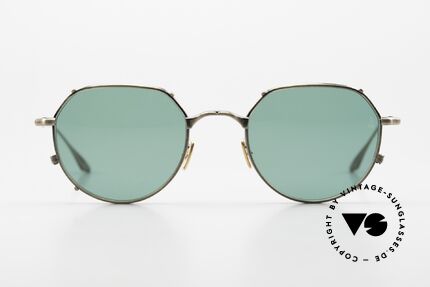 Jacques Marie Mage Hartana Unisex Brille im Panto Stil, streng limitierte Titan Sonnenbrille in Größe 48-21, Passend für Herren und Damen