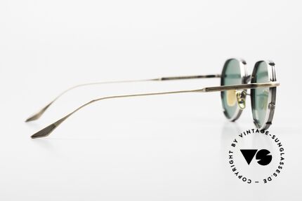 Jacques Marie Mage Hartana Unisex Brille im Panto Stil, stilvoller und besser geht's nicht (muss man fühlen!), Passend für Herren und Damen