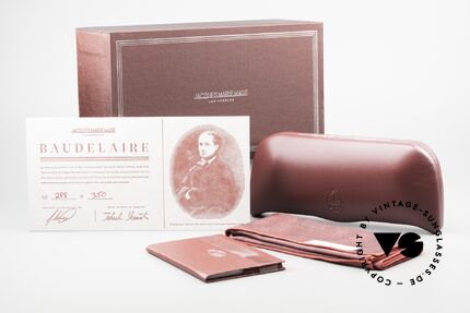 Jacques Marie Mage Baudelaire Lyriker Titan Sonnenbrille, Größe: large, Passend für Herren