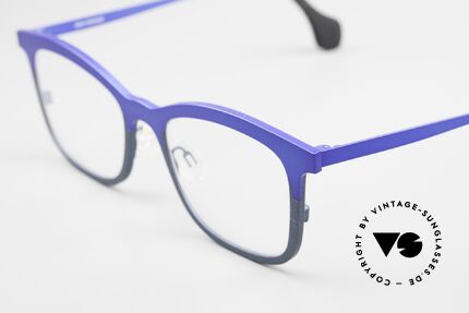 Theo Belgium Mille 55 Titanium Brille Zweifarbig, Avantgarde-Designerbrille in Premium-Qualität, Passend für Herren und Damen