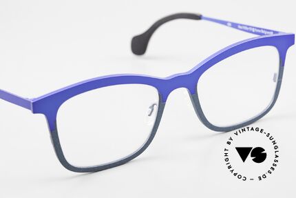 Theo Belgium Mille 55 Titanium Brille Zweifarbig, ungetragen; wie alle unsere vintage Theo Brillen, Passend für Herren und Damen