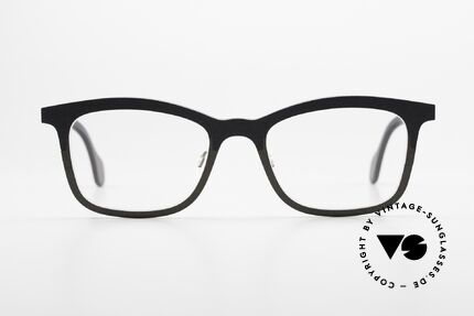 Theo Belgium Mille 55 Brille Damen Und Herren, Modell mille+55 in color 321 (schwarz & grau), Passend für Herren und Damen