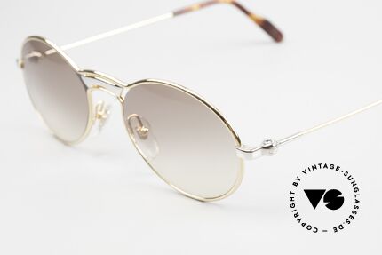 Aston Martin AM01 True Vintage Brille No Retro, bicolore Fassung: platin-plattiert und 22kt vergoldet!, Passend für Herren