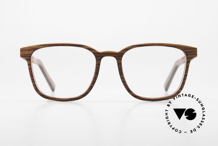 Kerbholz Ludwig Holzbrille Herren Buchenholz, rotbraune / dunkelrote Holz sieht aus wie Buchenholz, Passend für Herren