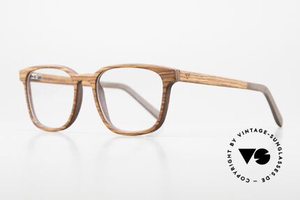 Kerbholz Ludwig Holzbrille Herren Buchenholz, ein absolutes UNIKAT (zudem in Handarbeit gefertigt), Passend für Herren