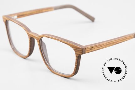 Kerbholz Ludwig Holzbrille Herren Buchenholz, jedes Holz-Modell ist individuell (dank der Maserung), Passend für Herren