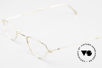 Lunor XXV Folding 06 Vintage Brille 22kt Vergoldet, bekannt für den W-Steg und die schlichten Formen, Passend für Herren und Damen