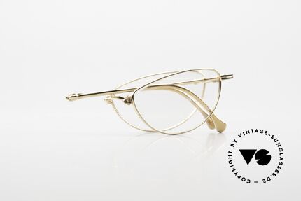 Lunor XXV Folding 06 Vintage Brille 22kt Vergoldet, Größe: small, Passend für Herren und Damen