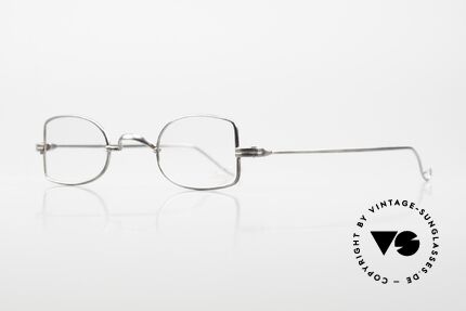 Lunor II 09 Vintage Brille Antik Silber, Brillendesign in Anlehnung an frühere Jahrhunderte, Passend für Herren und Damen