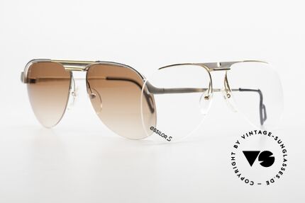 Essilor 2374 2in1 Brille Nylor Aviator, mit 2 verschiedenen Rahmenfronten; flexibler Gebrauch, Passend für Herren