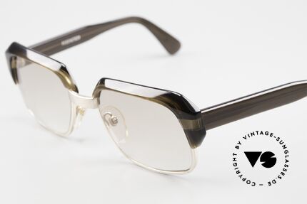 Rodenstock Bertram 70er Jahre Kombi-Brille, Azetat Rahmen in Kombination mit Metall (Kombibrille), Passend für Herren