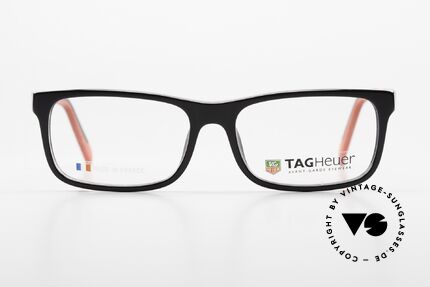 Tag Heuer 551 Sportliche Brille Für Herren, rot/schwarz soll Dynamik / Racing symbolisieren, Passend für Herren