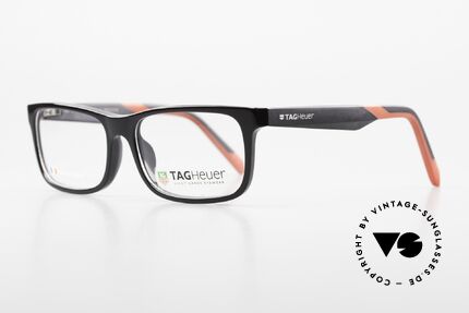 Tag Heuer 551 Sportliche Brille Für Herren, markante Herrenbrille aus Elastomer Kunststoff, Passend für Herren