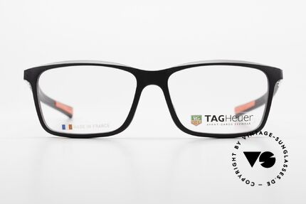 Tag Heuer 0518 Avant-Garde Eyewear Brille, rot/schwarz soll Dynamik / Racing symbolisieren, Passend für Herren