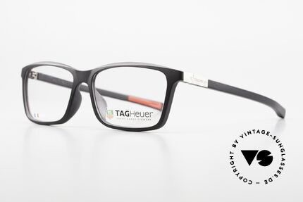 Tag Heuer 0518 Avant-Garde Eyewear Brille, markante Herrenbrille aus Elastomer Kunststoff, Passend für Herren