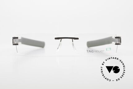 Tag Heuer L-Type 0112 Randlose Brille Lederbügel, "L" steht für Leder (Alligatorleder aus Louisiana), Passend für Herren